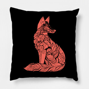 Floral Fox – Clever & Beautiful Woodland Art Pillow