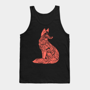 Floral Fox – Clever & Beautiful Woodland Art Tank Top