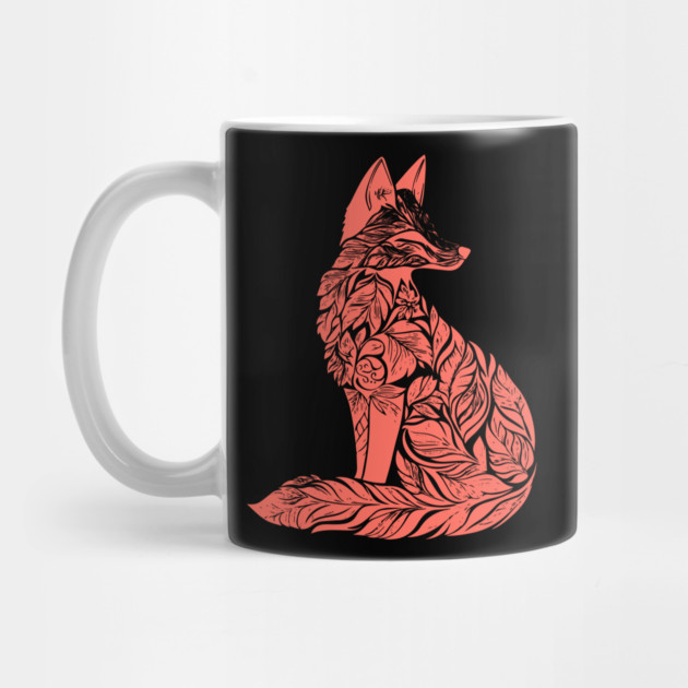 Floral Fox – Clever & Beautiful Woodland Art by TuncGK