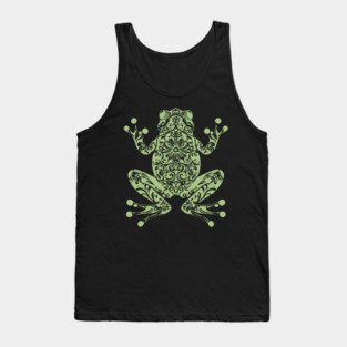 Botanical Frog – Nature’s Little Hopper in Style Tank Top