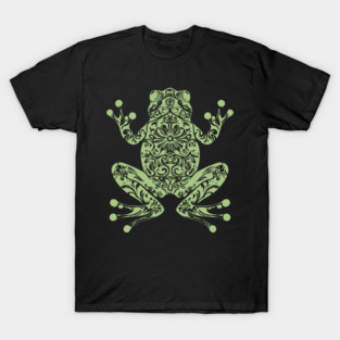Botanical Frog – Nature’s Little Hopper in Style T-Shirt