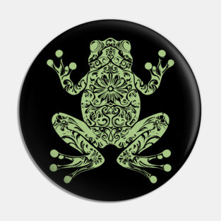 Botanical Frog – Nature’s Little Hopper in Style Pin