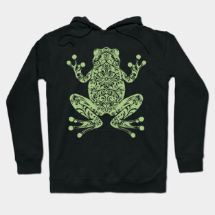 Botanical Frog – Nature’s Little Hopper in Style Hoodie