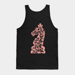 Ornate Chess Knight – Strategy Meets Art Tank Top