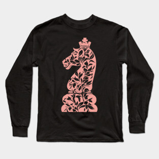 Ornate Chess Knight – Strategy Meets Art Long Sleeve T-Shirt
