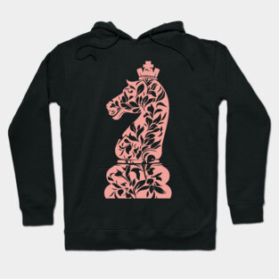 Ornate Chess Knight – Strategy Meets Art Hoodie