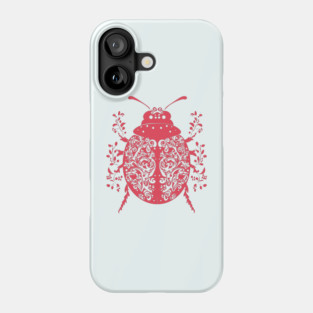 Floral Ladybug – Lucky & Beautiful Nature Art Phone Case