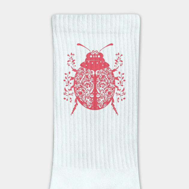 Floral Ladybug – Lucky & Beautiful Nature Art by TuncGK