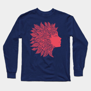 Floral Medusa – Greek Mythology With a Twist Long Sleeve T-Shirt