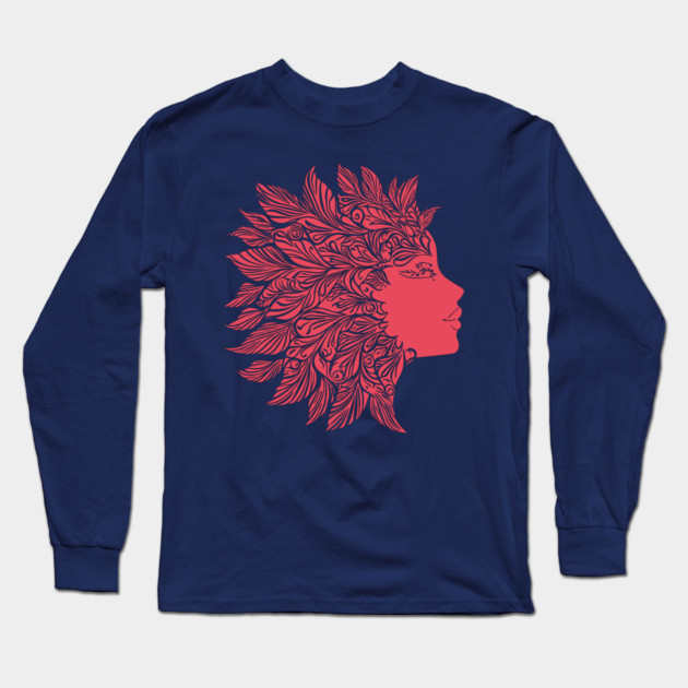 Floral Medusa – Greek Mythology With a Twist Long Sleeve T-Shirt by TuncGK
