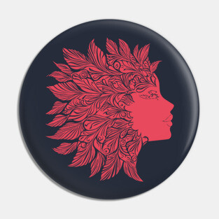 Floral Medusa – Greek Mythology With a Twist Pin