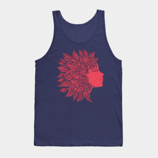 Floral Medusa – Greek Mythology With a Twist Tank Top by TuncGK