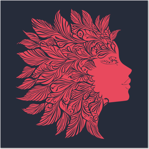 Floral Medusa – Greek Mythology With a Twist Wall Art by TuncGK