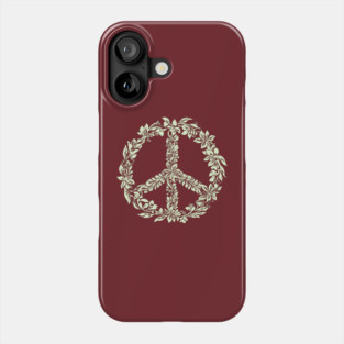 Floral Peace Symbol – Aesthetic Boho Art Phone Case