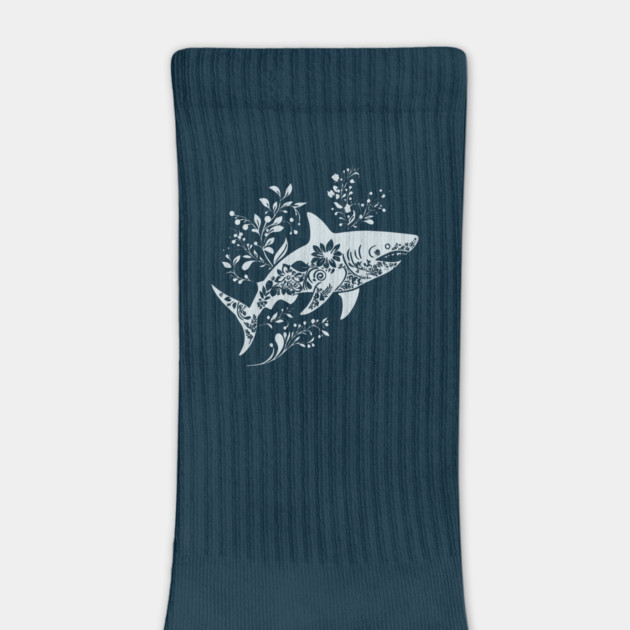 Floral Shark – Fierce Meets Elegant by TuncGK