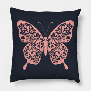 Floral Butterfly – Nature’s Most Delicate Masterpiece Pillow