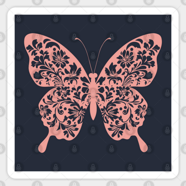 Floral Butterfly – Nature’s Most Delicate Masterpiece Sticker by TuncGK