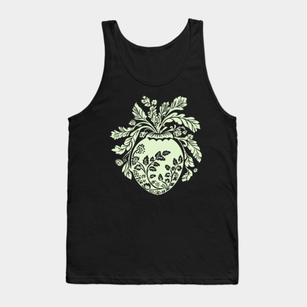 Floral Acorn – Small But Mighty Woodland Charm Tank Top by TuncGK