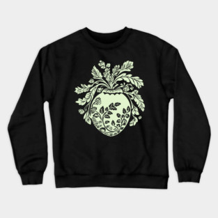 Floral Acorn – Small But Mighty Woodland Charm Crewneck Sweatshirt