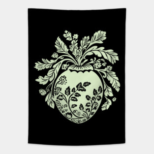 Floral Acorn – Small But Mighty Woodland Charm Tapestry