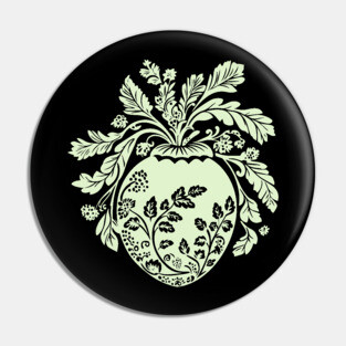 Floral Acorn – Small But Mighty Woodland Charm Pin