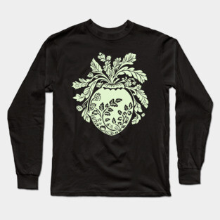 Floral Acorn – Small But Mighty Woodland Charm Long Sleeve T-Shirt
