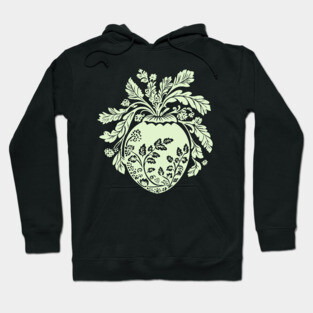 Floral Acorn – Small But Mighty Woodland Charm Hoodie