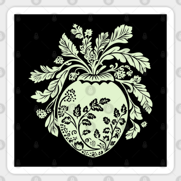 Floral Acorn – Small But Mighty Woodland Charm Sticker by TuncGK