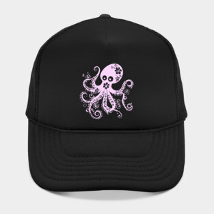Floral Octopus – Aesthetic Sea Creature with Style Hat