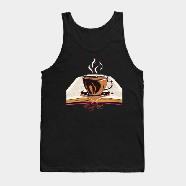 Coffee break with Books and Bliss Tank Top by SR8891