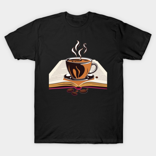 Coffee break with Books and Bliss T-Shirt by SR8891