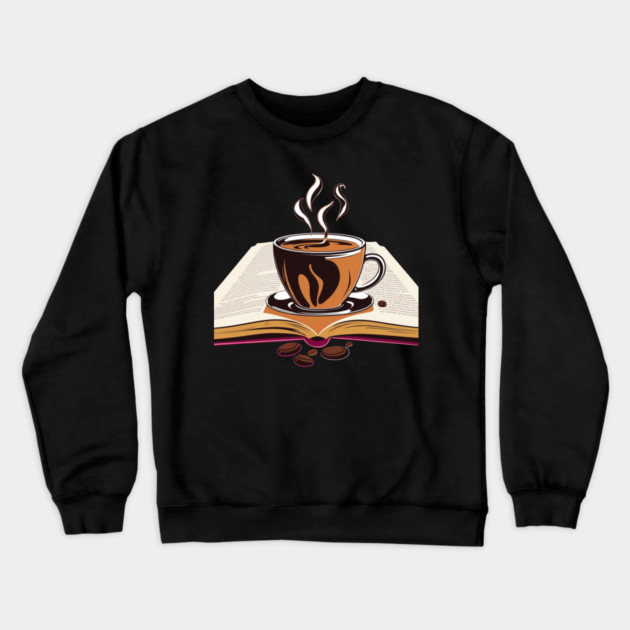 Coffee break with Books and Bliss Crewneck Sweatshirt by SR8891
