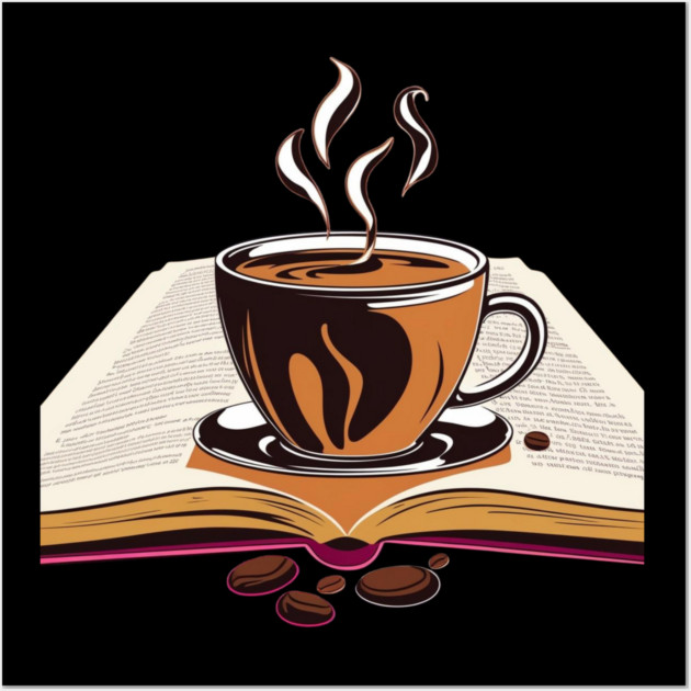 Coffee break with Books and Bliss Wall Art by SR8891