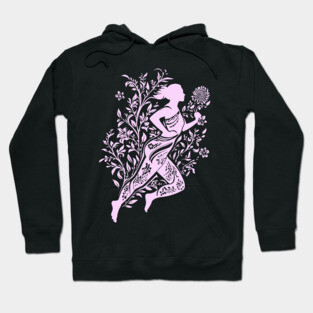 Floral Runner Girl – Graceful Movement Meets Art Hoodie