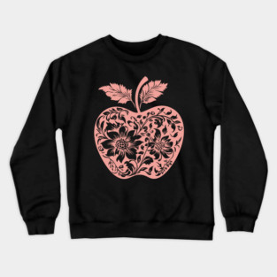 Floral Apple – Aesthetic Fruit with Artistic Touch Crewneck Sweatshirt
