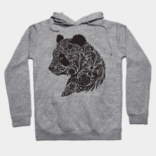Floral Panda – The Cutest Bear Meets Botanical Elegance Hoodie