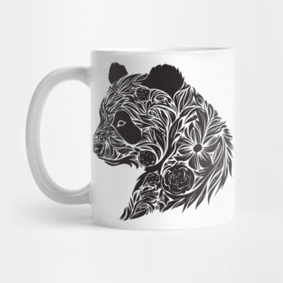 Floral Panda – The Cutest Bear Meets Botanical Elegance Mug