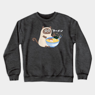 Ramen Cat Crewneck Sweatshirt