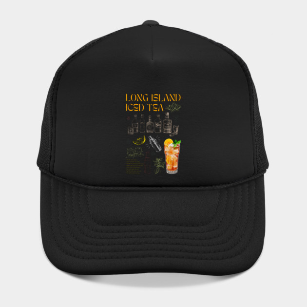 Vintage Long Island Iced Tea Cocktail Recipe Chalkboard Art by TuncGK