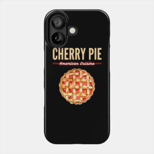 Classic Cherry Pie American Diner Food Illustration Phone Case