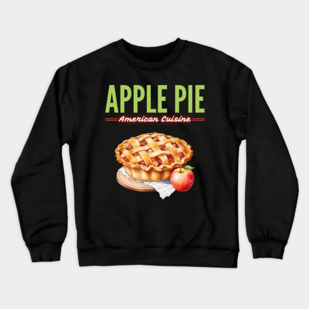 Homemade Apple Pie American Diner Food Vintage Artwork Crewneck Sweatshirt by TuncGK