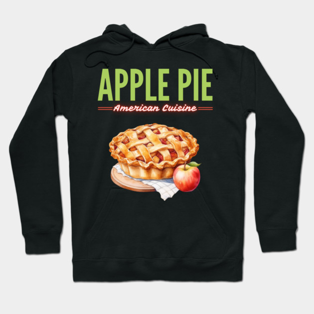 Homemade Apple Pie American Diner Food Vintage Artwork Hoodie by TuncGK