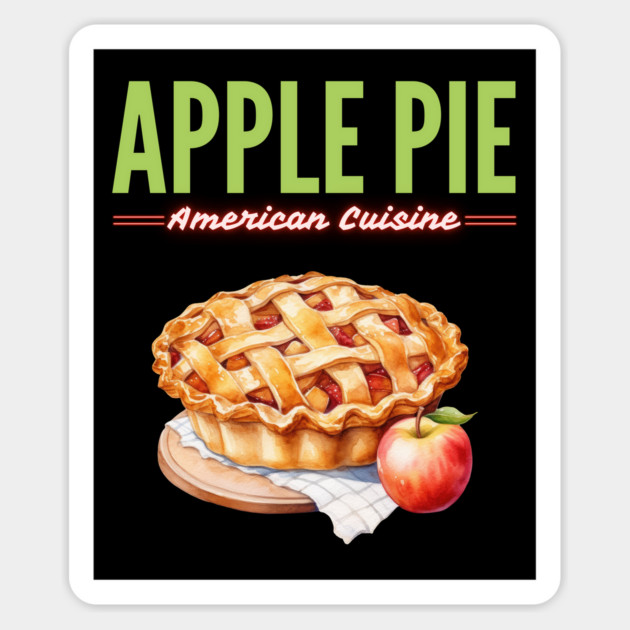 Homemade Apple Pie American Diner Food Vintage Artwork Magnet by TuncGK