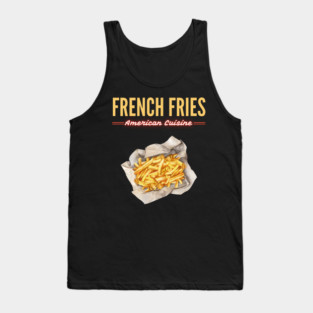 Golden French Fries Retro Diner Food Art Tank Top
