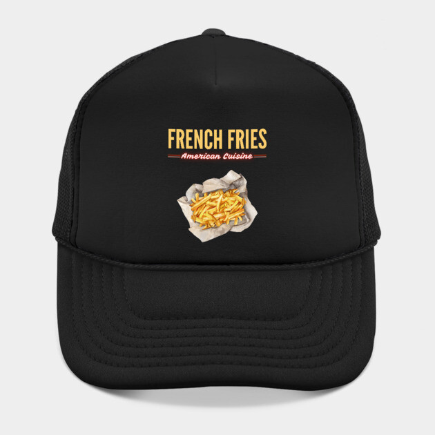 Golden French Fries Retro Diner Food Art by TuncGK