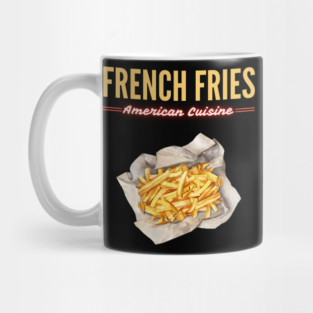 Golden French Fries Retro Diner Food Art Mug