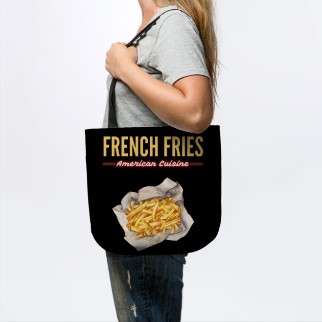 Golden French Fries Retro Diner Food Art by TuncGK