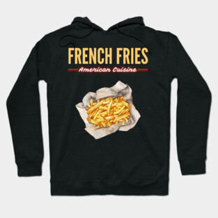 Golden French Fries Retro Diner Food Art Hoodie