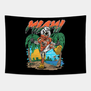 Miami Skeleton Tapestry
