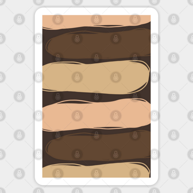 Boho Earthy Tones Abstract Palette Sticker by CrystalJ 